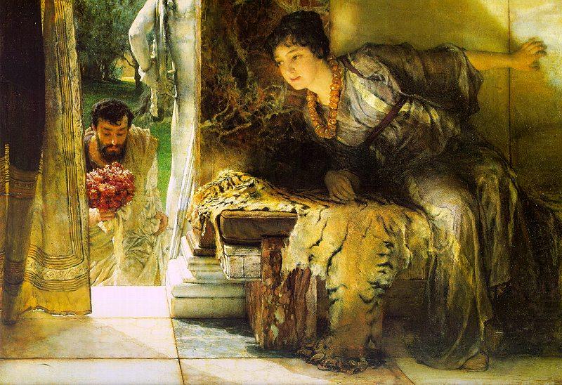 Alma Tadema Welcome Footsteps china oil painting image